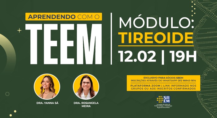 Tireoide será o tema do Aprendendo com o TEEM