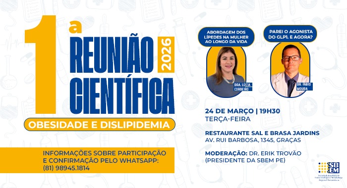 Obesidade e dislipidemia na 1ª reunião científica do ano