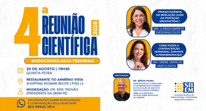 Endocrinologia feminina na reunião científica de agosto